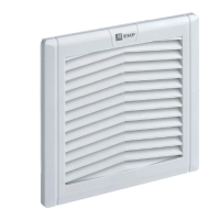 Решетка с фильтром вентиляционная 124х124 мм IP54 PROxima EKF EXF52
