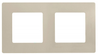 Рамка 2-постовая Legrand Etika слоновая кость 672512