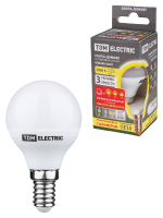 Лампа светодиодная диммируемая TDM Electric Е14 6W 3000K матовая SQ0340-0201