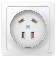 BLANCA скрытой установки розетка силовая 3р+n, 32а, 400в, белый Systeme Electric BLNSR003241