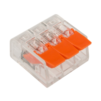 Клемма универсальная компактная СМК 221-413, 3-проводная до 4.0 кв мм 50шт, REXANT 07-5203