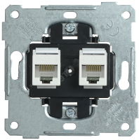 Розетка 2-ая компьютерная RJ45 Cat5e BOLERO IEK EKB12-01