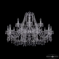 Подвесная люстра Bohemia Ivele Crystal 1403/10+5/360 Ni