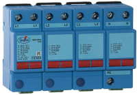 УЗИП ГРОЗОСТОП ГСВ123-230/25 4+0 С, класс I+II+III , Iimp - 25 кА (10/350), Imax (8/20) - 50 кА Ключевой Компонент (Хакель) 123008 123 008