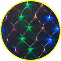 Гирлянда новогодняя светодиодная NGF-N01-156RGBY-12-1.5х1.5m-230-TR-IP20 Navigator Group 61845 21287