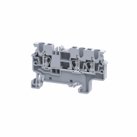 Клемма с тремя контактами 2.5 кв.мм пружинная OptiClip СХ-2.5-TRIPLET-I-серый КЭАЗ 289747
