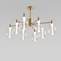 Люстра на штанге Eurosvet Magma 60175/8 латунь a069323