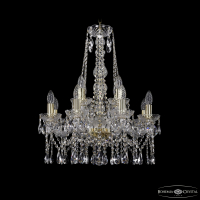 Подвесная люстра Bohemia Ivele Crystal 1413/8+4/200/h-66 G