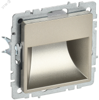 BRITE Подсветка LED встраиваемая ПЛ20-БрШ шампань IEK BR-FL20-K37
