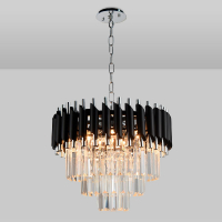 Подвесная люстра Natali Kovaltseva DARIAN 76017/5C CHROME BLACK