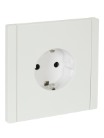 FORTE&PIANO Розетка 1-местная с заземлением с защитными шторками безвинтовое крепление 16А FP213 белый IEK FP-R14-16-1-K01