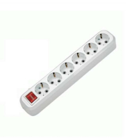 Колодка удлинителя 6 гнезд с выключателем Makel MGP231