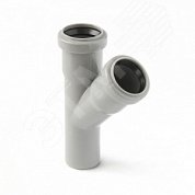 Тройник канализационный (полипропилен) 32х32/45град. PRO AQUA 203245
