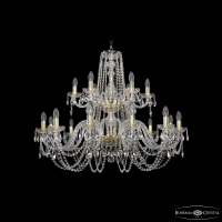 Подвесная люстра Bohemia Ivele Crystal 1402/12+6/360/2d G