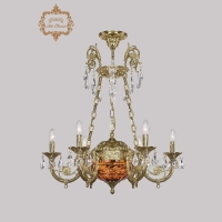 Подвесная люстра Art Classic 31.44.6.KR175SP.250IT.G.Sp.Amber.1D ArtClassic