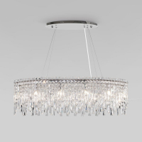 Подвесная люстра Eurosvet Blitz 60159/10 хром/ прозрачный хрусталь Strotskis Smart a065323
