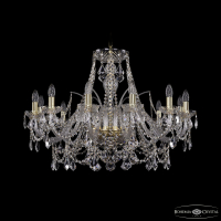 Подвесная люстра Bohemia Ivele Crystal 1411/12/300 G Leafs