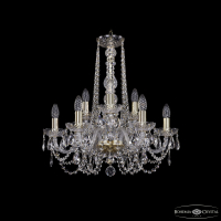 Подвесная люстра Bohemia Ivele Crystal 1402/6+3/195/h-58 G