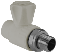 Кран шаровой для радиатора прямой 25х1/2 (50/10) серый Valfex 10149125Г