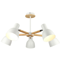 Люстра на штанге IMEX MD.4748-5-S WH+CH