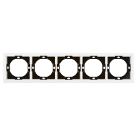 Рамка 5-местная Stekker Мия PFR00-3005-01 белая магнолия 50460