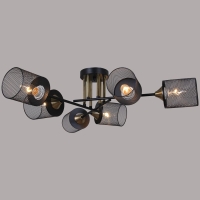 Потолочная люстра Reluce 38460-0.3-06 BK+COPPER
