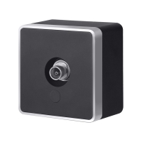 ТВ-розетка оконечная Werkel Gallant (черный с серебром) W5083034 4690389164750 a051156