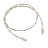 Патч-корд TERACOM PRO Cat.6 неэкранированный UTP оболочка LSZH серый (1.0м) EKF TRP-6UTP-LSH-1M-GY
