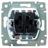 Переключатель двухклавишный кнопочный на 2 направления Legrand Galea Life 10A 250V 775818