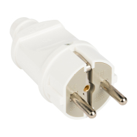 Евровилка прямая белая 16А EKF AVP16-10