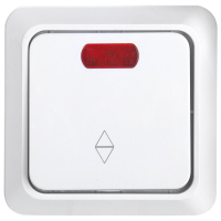 Выключатель (переключатель) 1-клавишный General Альфа 477005