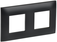 SKANDY Рамка 2-местная SK-F02Bl черный IEK SK-M22-K02
