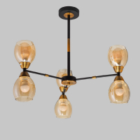 Люстра на штанге IMEX MD.8252-6-S-BK+BR