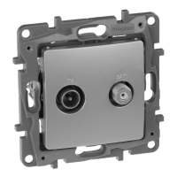 Розетка TV-SAT Legrand Etika алюминий 672457