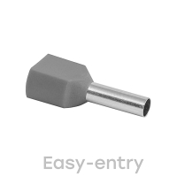 Наконечник штыревой втулочный изолированный НШвИ(2) 4-12 (50шт) EKF nhvi2-4.0-12