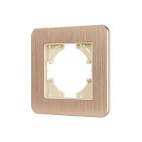 Рамка алюминиевая на 1 пост Arlight FRM-AKIRY-AL-1-GD 049683