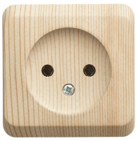 ЭТЮД Розетка наружная без заземления без шторок сосна Systeme Electric PA16-001D