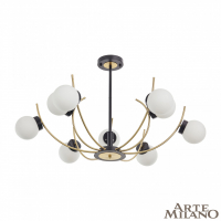 Люстра на штанге Arte Milano Neapolis 276169/9 BK/GD