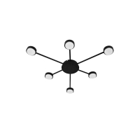 Потолочная люстра Lightstar Fico 740077