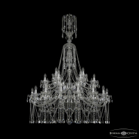 Подвесная люстра Bohemia Ivele Crystal 1413/16+8+4/400/XL-163/2d Ni