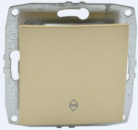 Выключатель одноклавишный проходной Mono Electric Despina-Larissa 10А 250В титан 500-002225-109