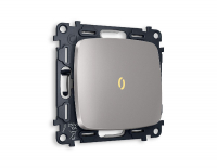 Комплект механизма 1-кл проходного выключателя с подсветкой Ambrella Volt Omega MO502030