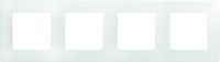 ETIKA Рамка 4 поста белая Legrand/Daccord 672504