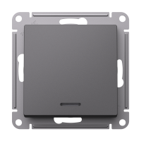 ATLASDESIGN 1-клавишный ВЫКЛЮЧАТЕЛЬ с подсветкой, сх.1а, 10АХ, механизм, БАЗАЛЬТ Systeme Electric ATN001413