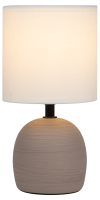 Настольная лампа Sheron 7044-503 1 х Е14 40 Вт керамика коричневая с абажуром Rivoli Б0053460
