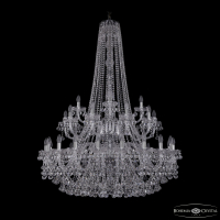 Подвесная люстра Bohemia Ivele Crystal 1409/20+10+5/400/h-152/2d Ni