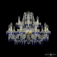 Подвесная люстра Bohemia Ivele Crystal 1410/10+5/240 G V3001