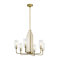 Люстра на штанге Kichler Kimrose QN-KIMROSE6-BNB