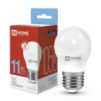 Лампа светодиодная LED-ШАР-VC 11Вт 230В Е27 6500К 1050Лм IN HOME IN-HOME 4690612024943