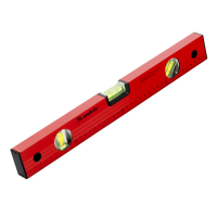 Уровень алюминиевый, 400 мм, 3 глазка, красный, линейка Matrix 33220